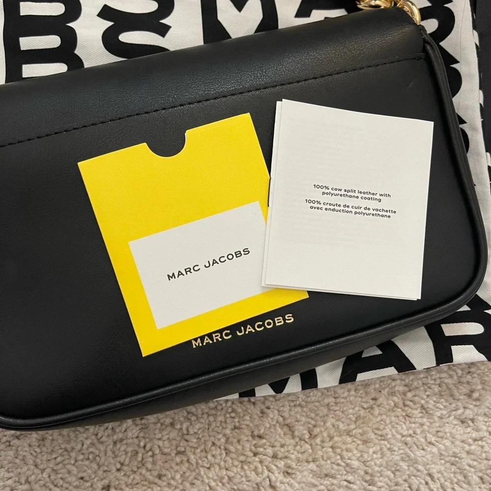 Marc Jacobs J Marc Black Crossbody Chain Shoulder Bag - Picture 6 of 6